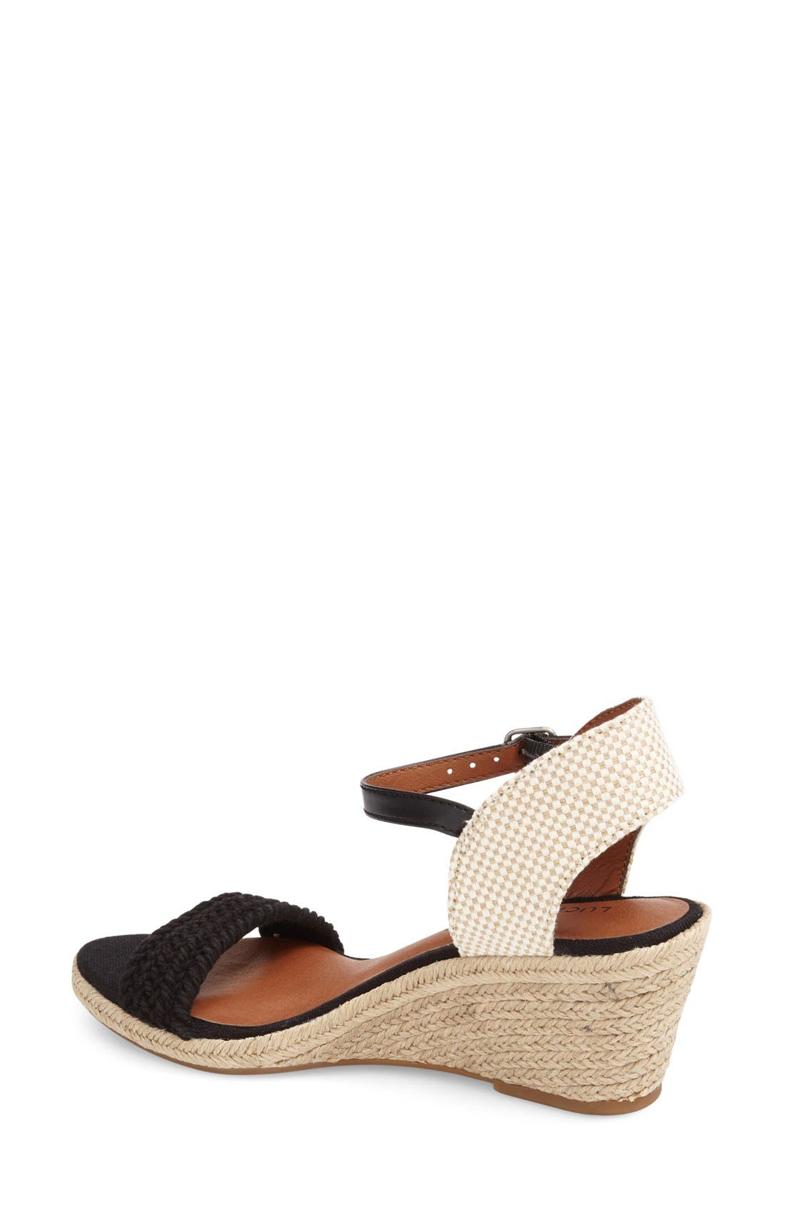 Lucky Brand 'Katereena' Wedge Sandal, Alternate, color, 