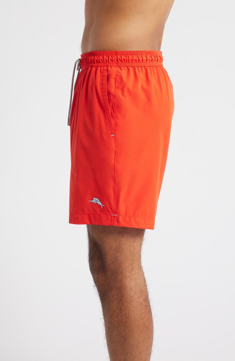 Tommy Bahama Naples Valley 6-Inch Swim Trunks, Alternate, color, Red Tulip