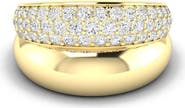 Everlee Pavé Domed Lab Diamond Ring in 14K
