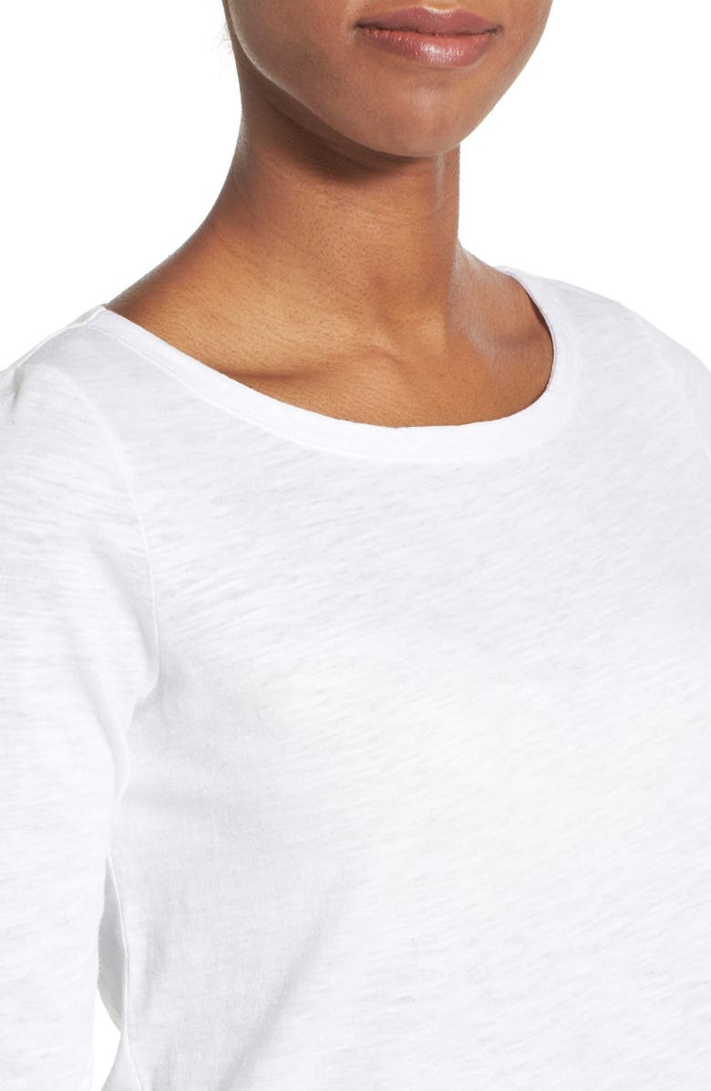 Eileen Fisher Organic Linen & Cotton Bateau Neck Sweater, Alternate, color, 