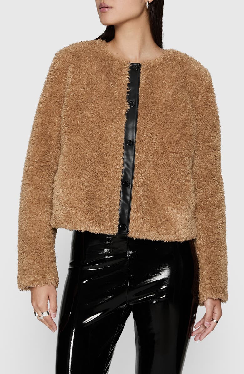 Rebecca Minkoff Wyatt Faux Fur Jacket, Main, color, 