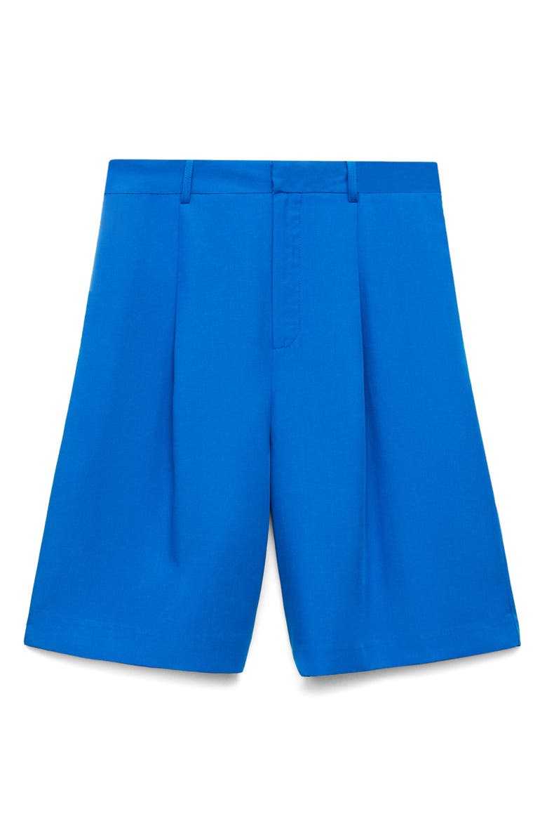MANGO Pleated Bermuda Shorts, Main, color, 