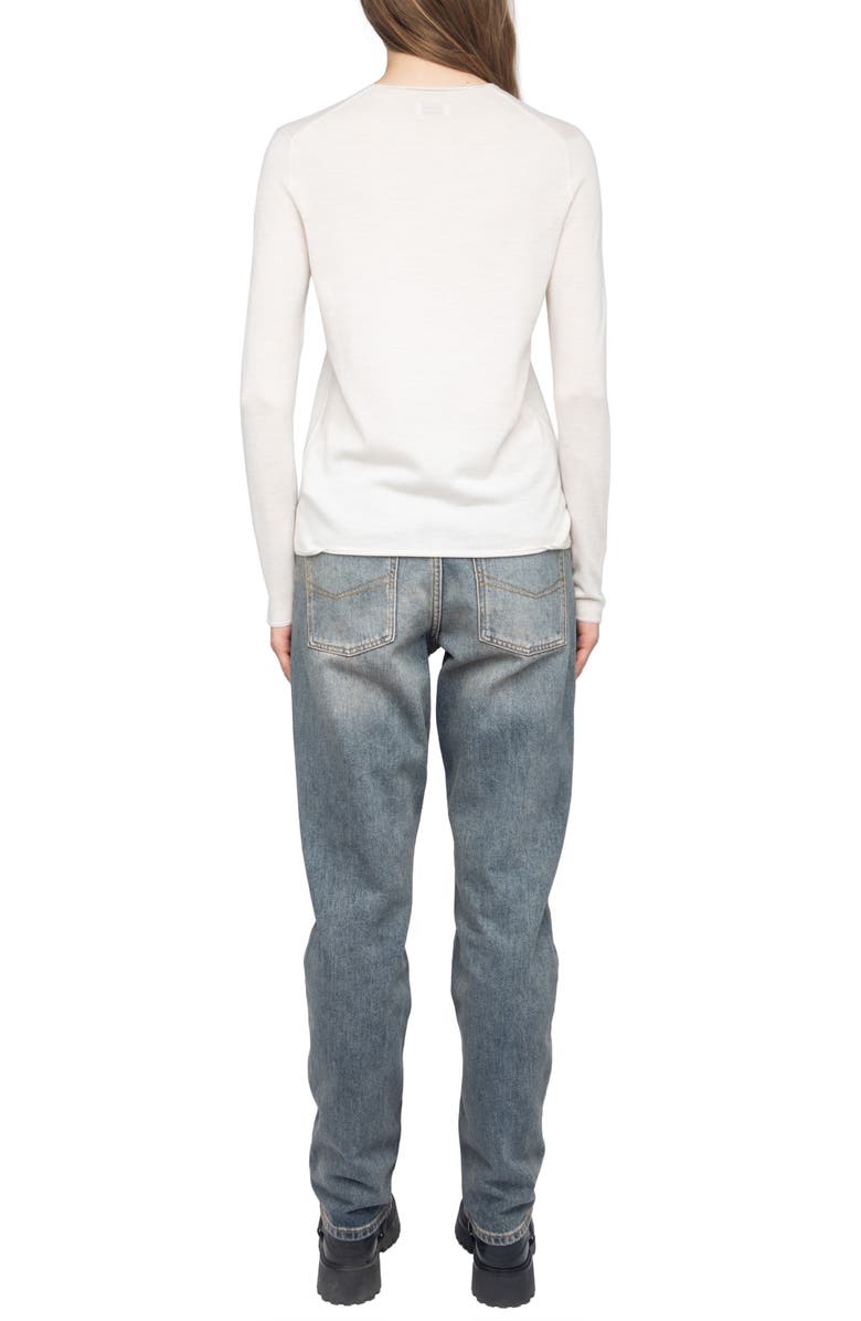 Zadig & Voltaire Teissa We Voltaire Merino Wool Sweater, Alternate, color,