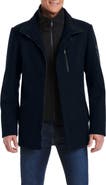 Vince Camuto Car Coat With Bib