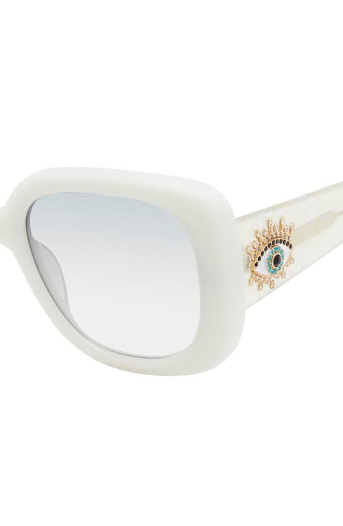 Kurt Geiger London 53mm Gradient Butterfly Sunglasses In White