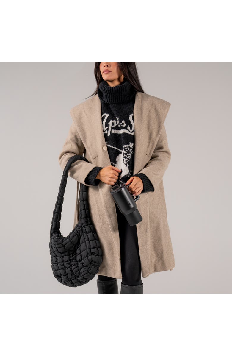 HydroJug Coffee Traveler 20 oz - Leak-Resistant, Ceramic-Lined Insulated Travel Coffee Mug for Hot or Cold Drinks with Flip Lid, Alternate, color, Black