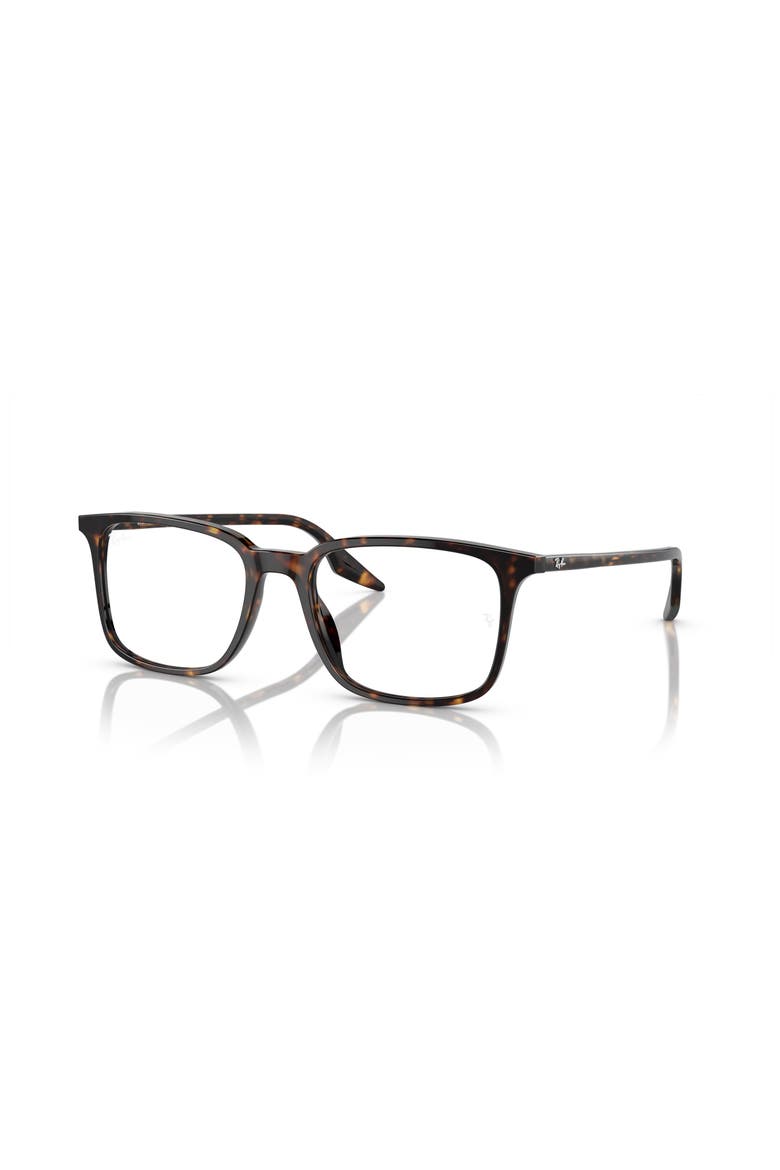 53mm Rectangle optical glasses, Main, color, Tortoise