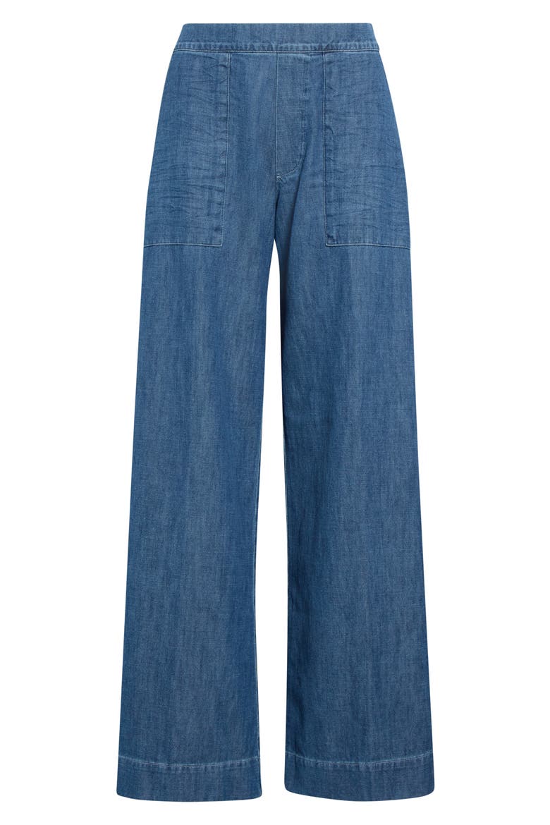 Madeline Wide Leg Jeans, Alternate, color, DISTRESSED INDIGO WASHED DENIM