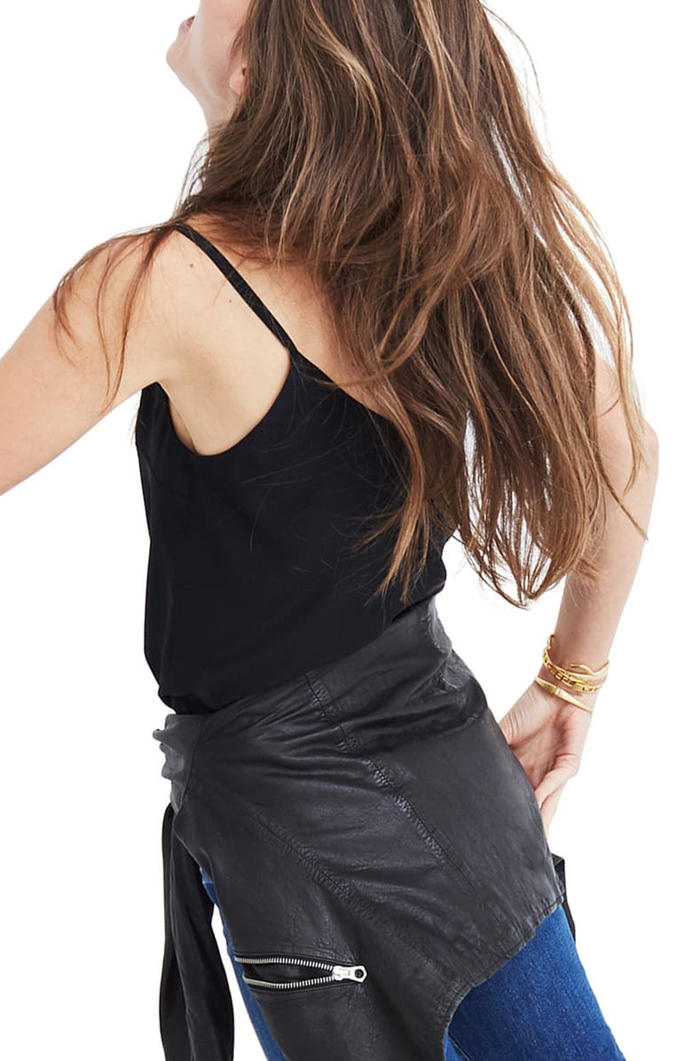 Madewell Silk Button Down Camisole, Alternate, color, 