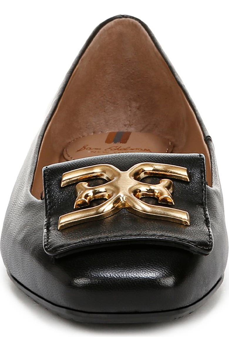 Sam Edelman Emina Square Toe Flat, Alternate, color, Black