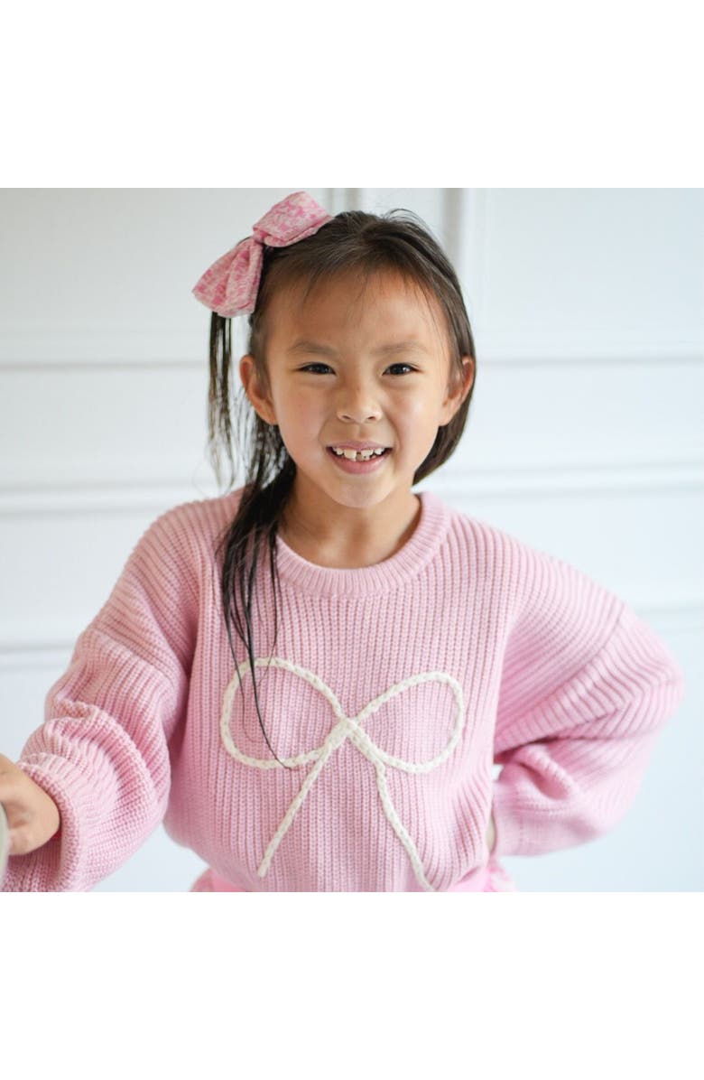 Sweet Wink Bow Yarn Knit Sweater, Alternate, color, 