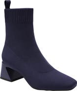 VIVAIA Square-Toe Water-Repellent Heeled Boots