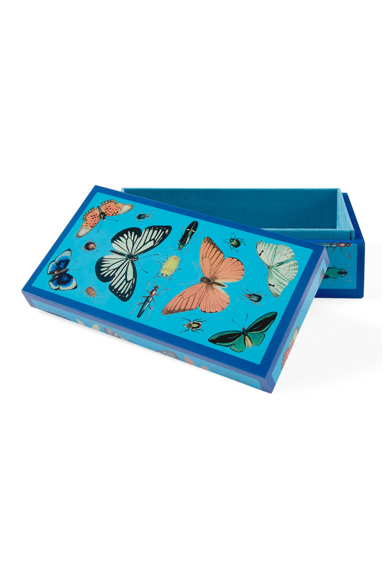 Botanist Lacquer Box, Alternate, color, Blue