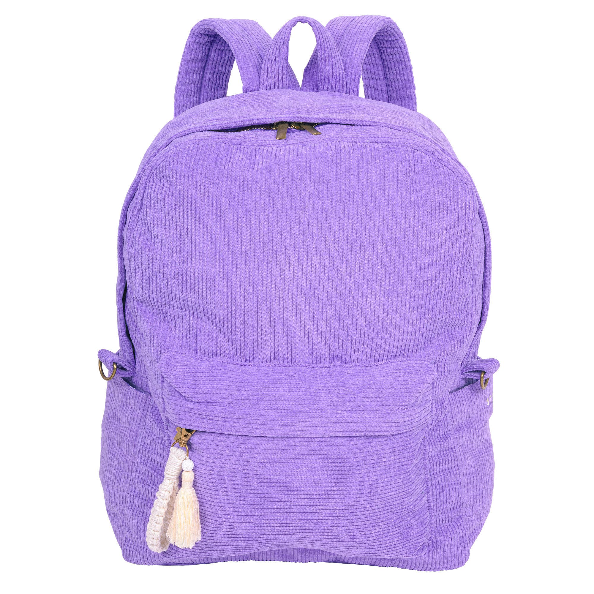 Style.Lab Billie Periwinkle Corduroy Backpack, Main, color, Purple