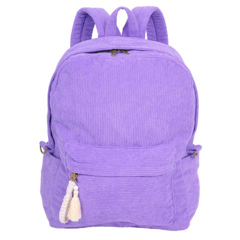 Billie Periwinkle Corduroy Backpack