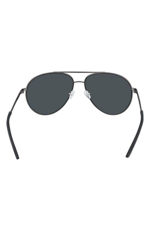 Nike Chance 61mm Polarized Aviator Sunglasses In Gray