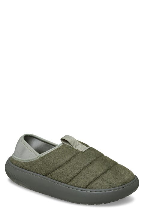 Classic Vegan Suede Quilted Slip On Shoe (Men)