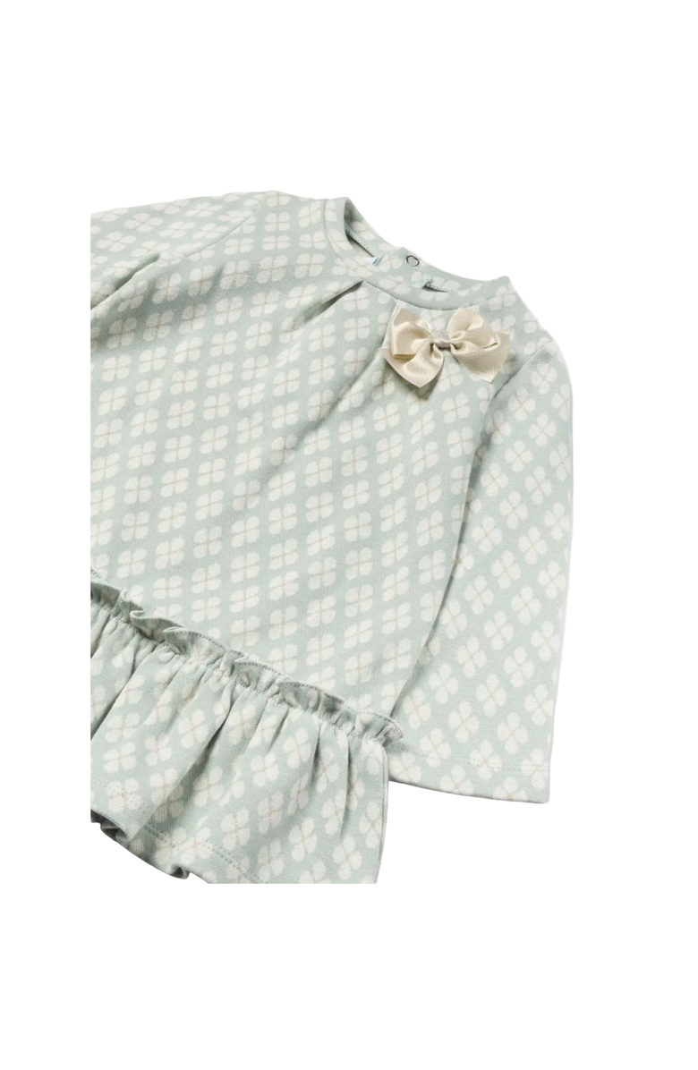 Mayoral Baby Jacquard Dress, Alternate, color, Green