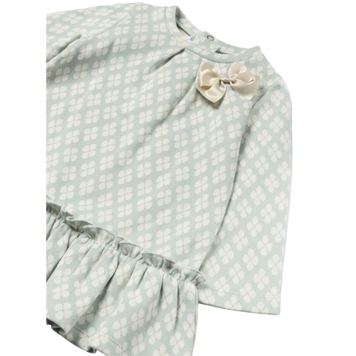 Mayoral Baby Jacquard Dress In Green