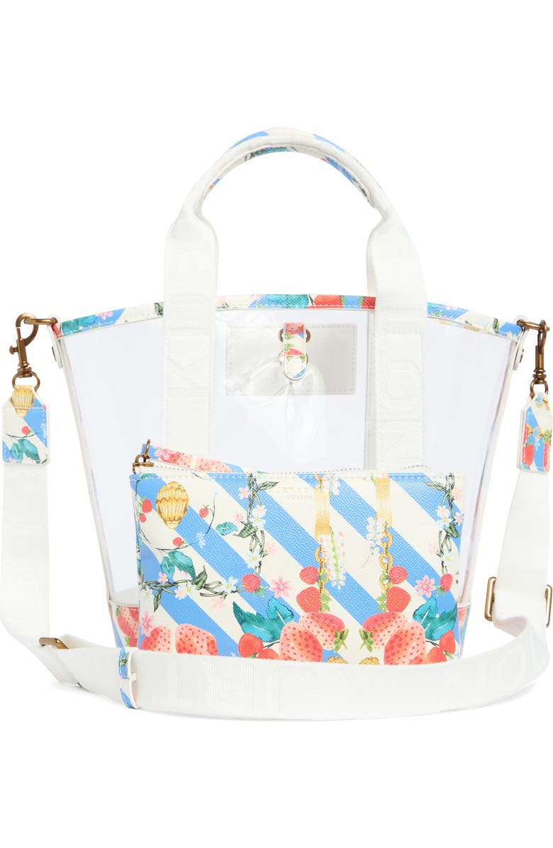 Kurt Geiger London Small Hampstead Vinyl Tote, Alternate, color, Open White