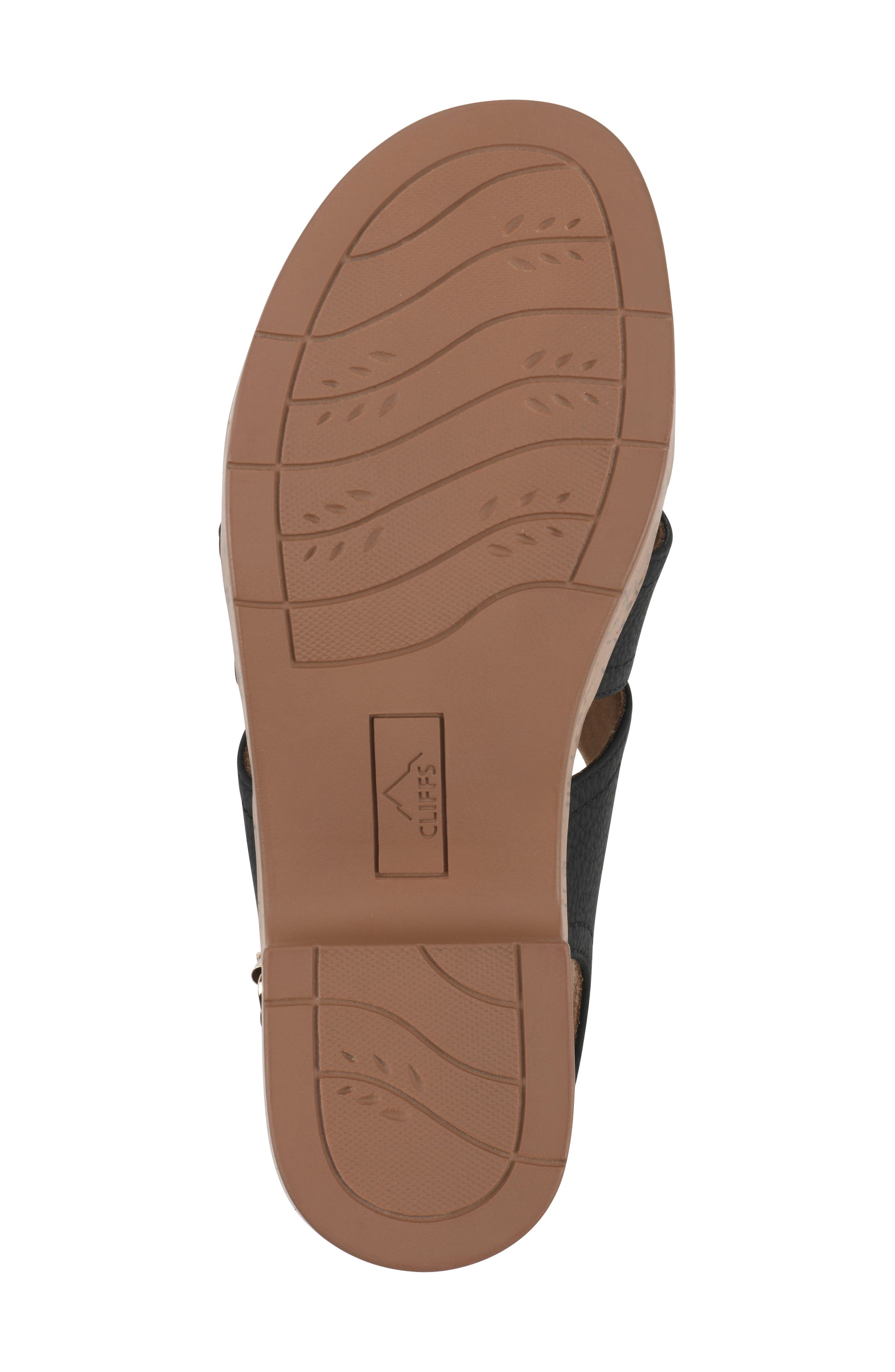 CLIFFS BY WHITE MOUNTAIN Finlee Block Heel Sandal, Alternate, color, Black Nubuck