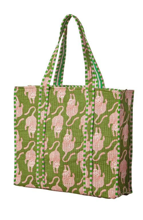 Verve Culture Quilted Feline Tote