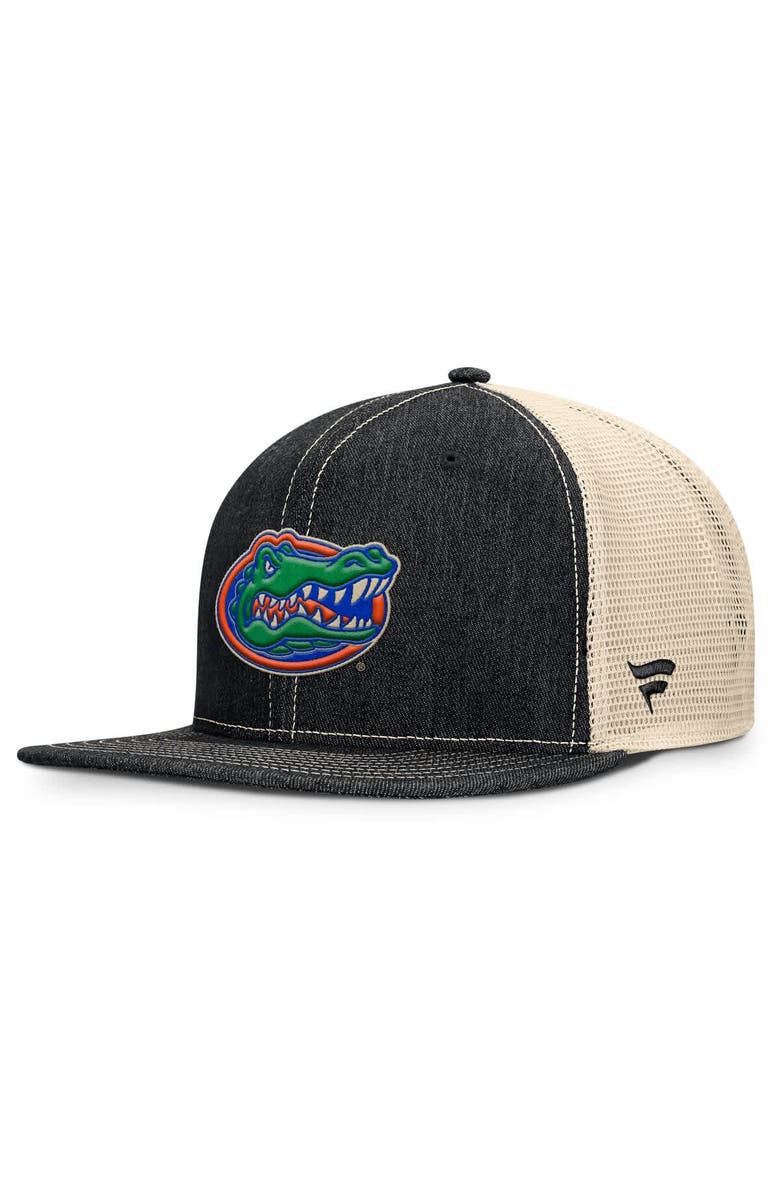 FANATICS Men's Fanatics Black/Natural Florida Gators Legend Trucker Snapback Hat, Main, color, Black