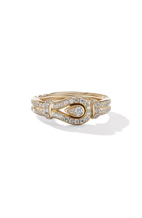 Thoroughbred Pavé Diamond Loop Ring