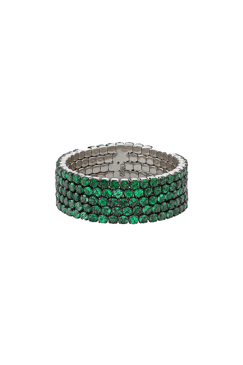 Five Threads Green Garnet Ring, Main, color, GREEN