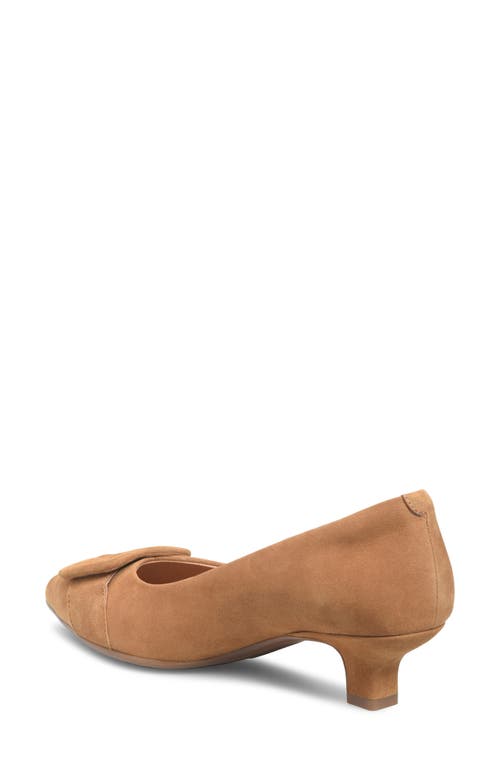 Söfft Sadie Pointed Toe Kitten Heel Pump In Brown
