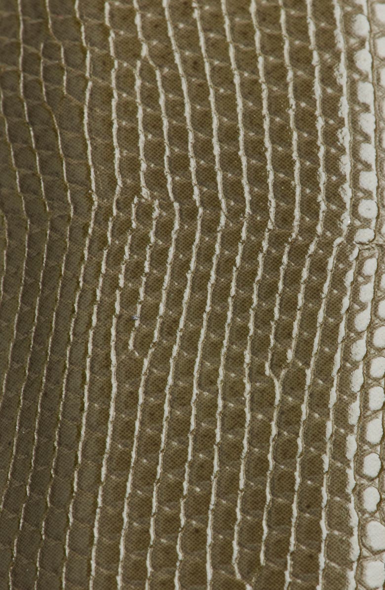 Nordstrom Sutton Croc-Embossed Belt, Alternate, color, Sphagnum Green