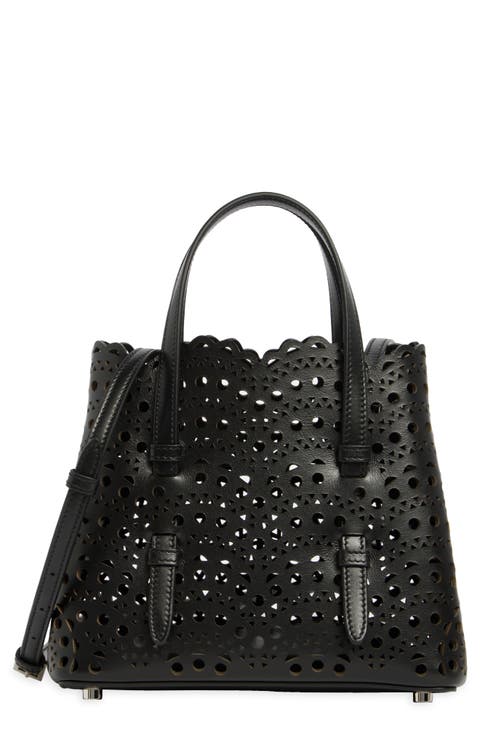 Mina Leather Top Handle Bag