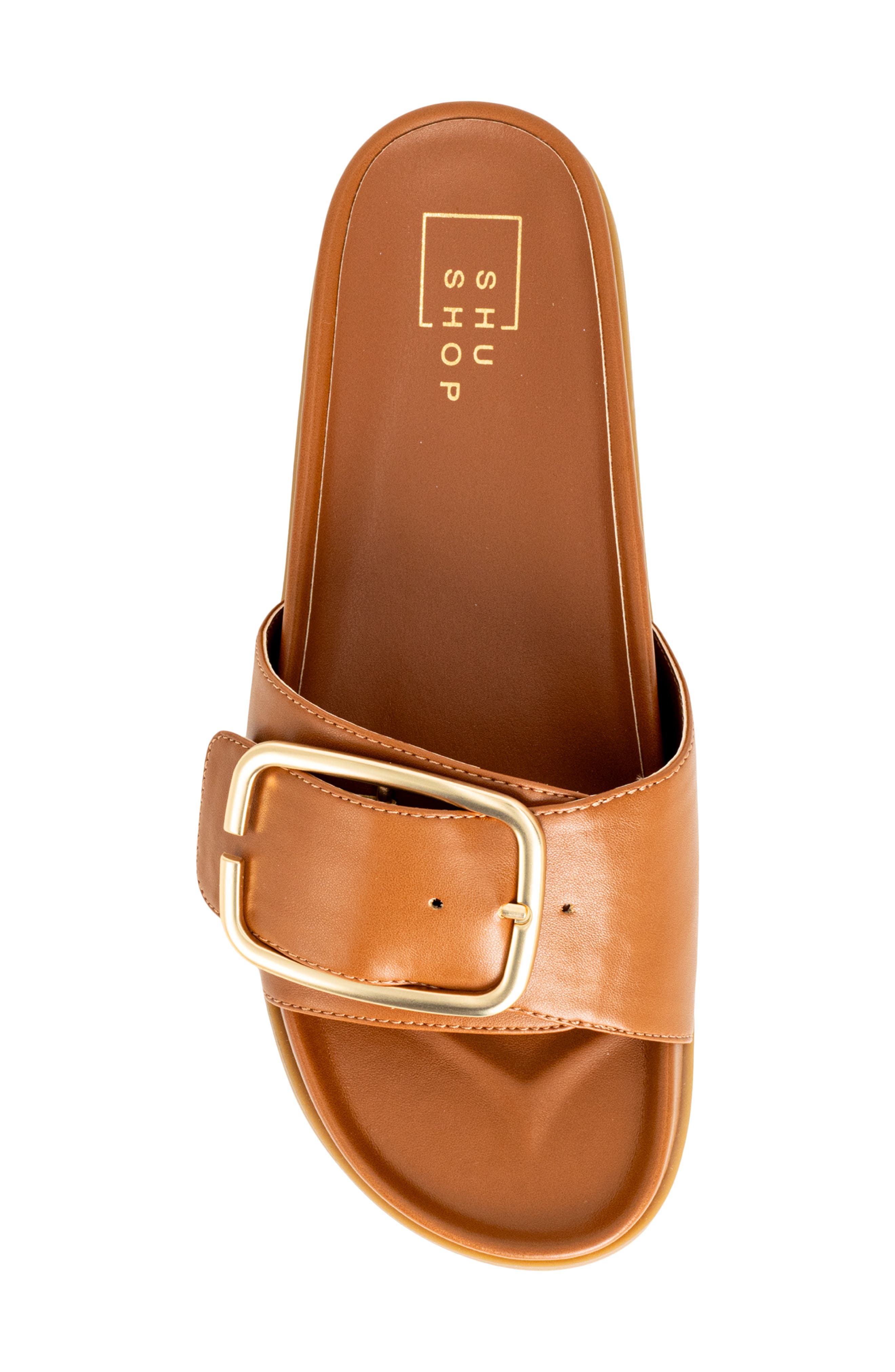 Delphine Slide Sandal, Alternate, color, CAMEL