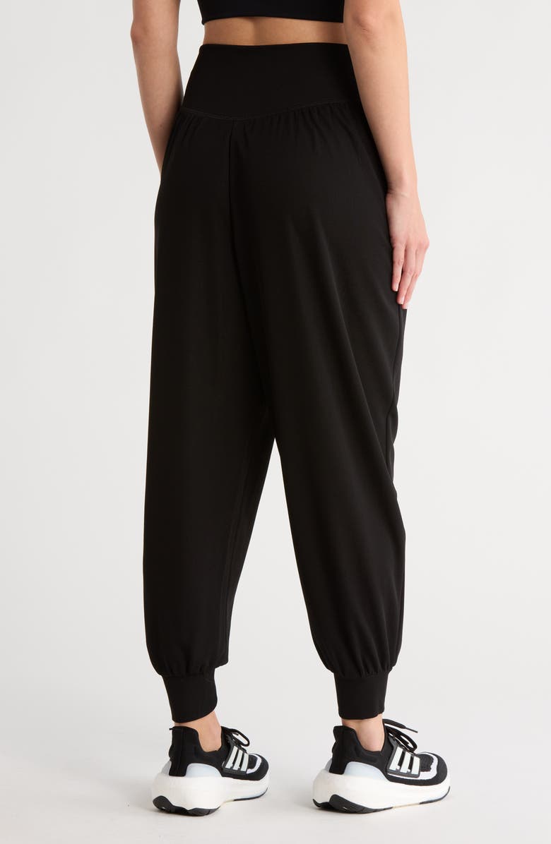 YOGALICIOUS Waffle City Retreat High Waist Joggers, Alternate, color, Black