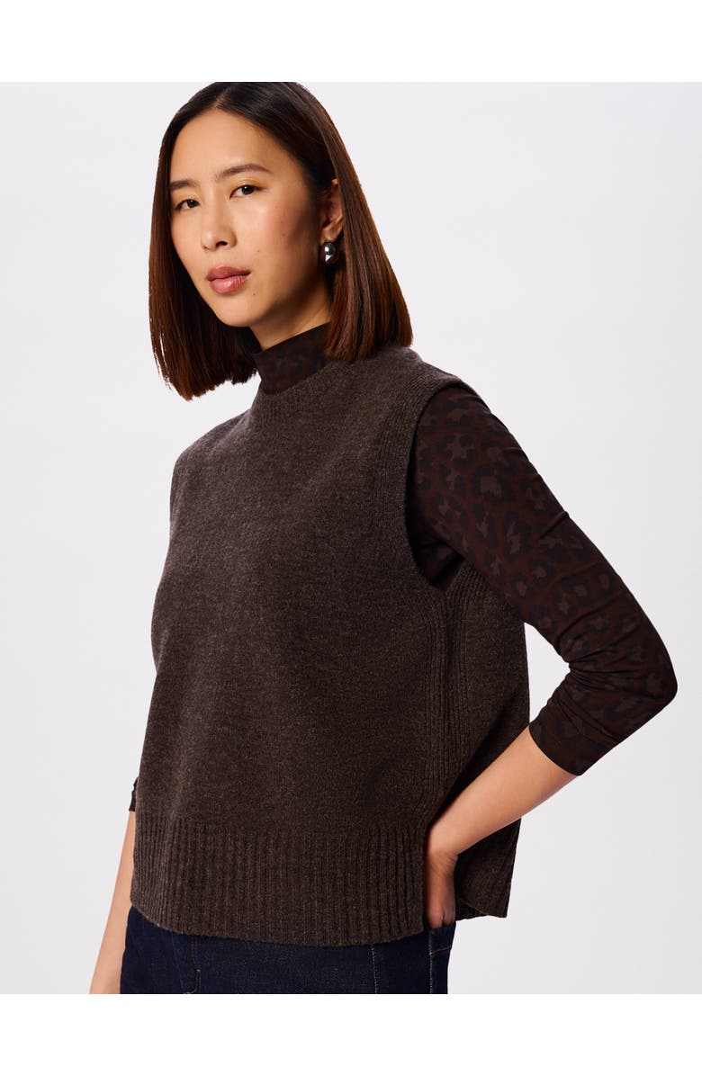 Whistles Animal Roll Neck Top, Alternate, color, Leopard Print