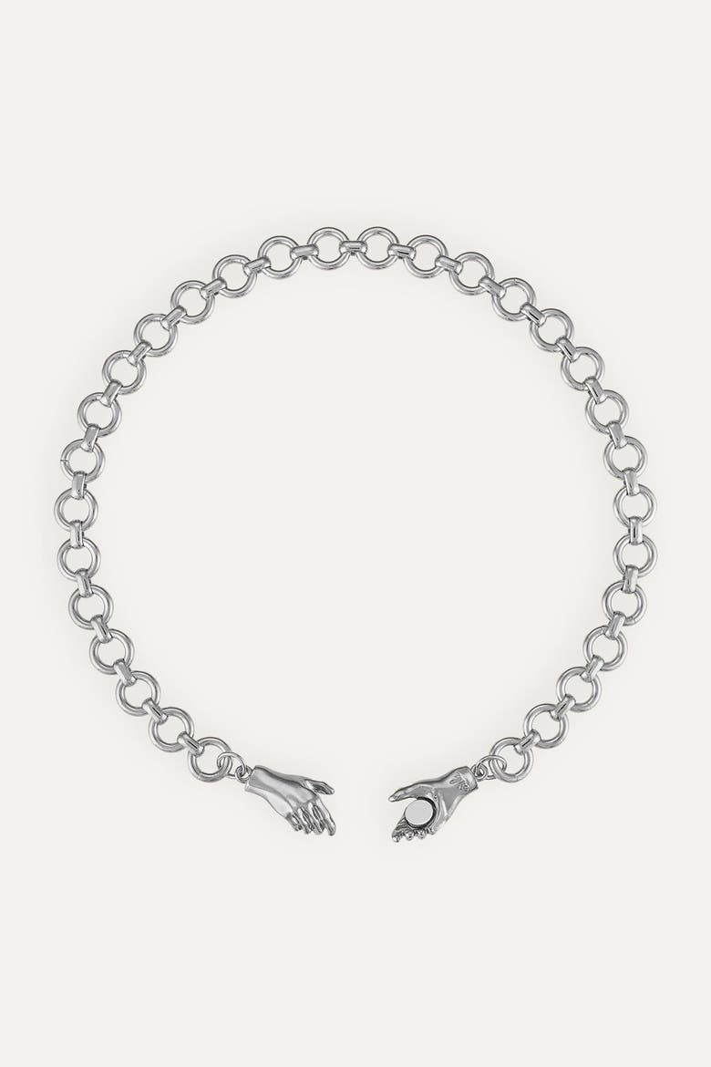 Gentlewoman's Agreement Necklace, Alternate, color, Metallic Silver - 16"