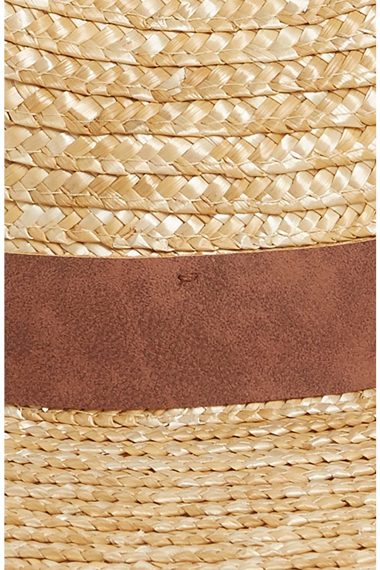 Wheat Straw Boater, Alternate, color, NATURAL