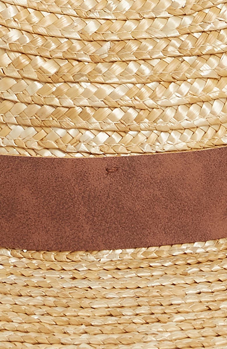 NOAKE Wheat Straw Boater, Alternate, color,