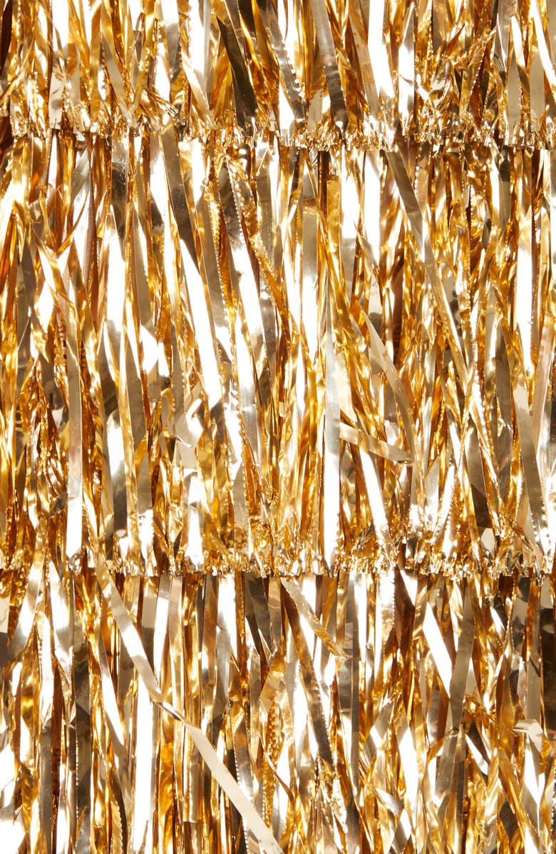 Alice + Olivia Fawn Tinsel Fringe Jacket, Alternate, color, 