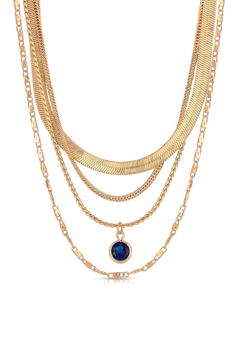 All the Chains Layered Necklace, Main, color, GOLD