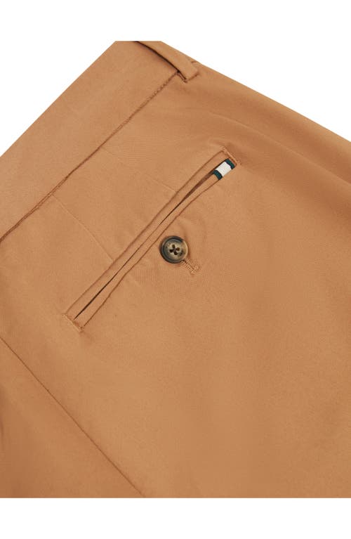Ted Baker Howeton Slim Stretch Cotton Chino Pant In Brown