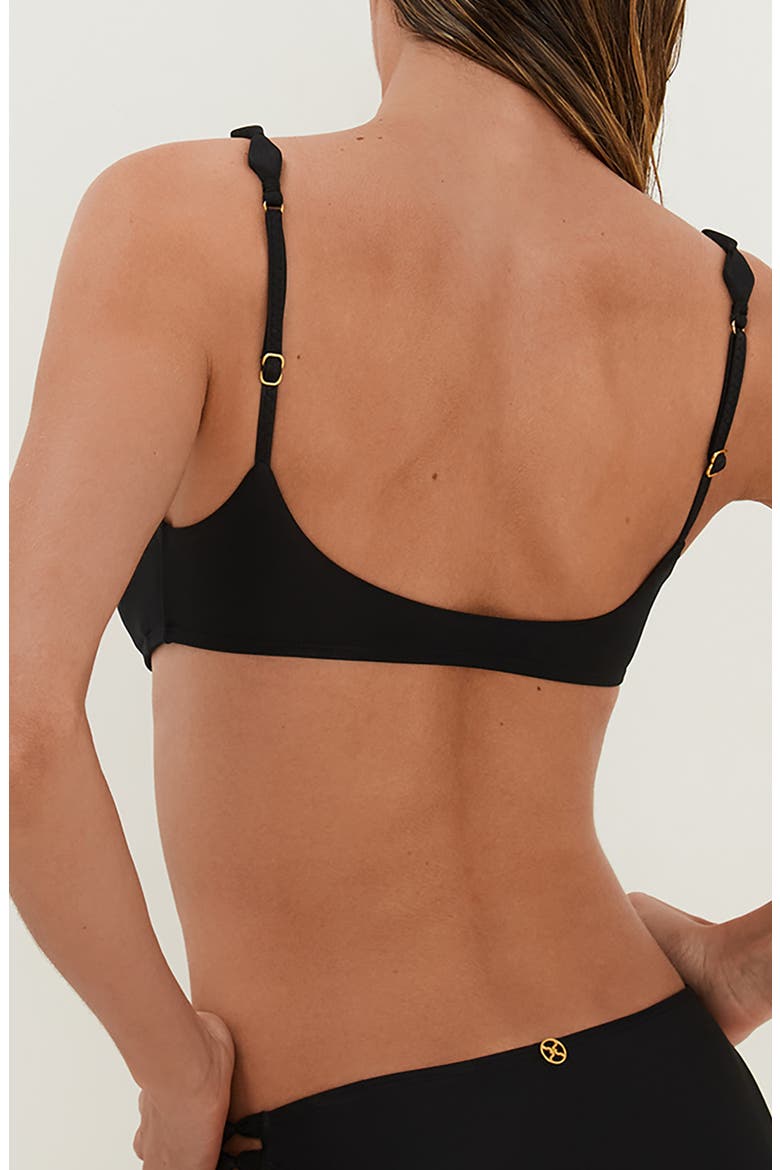 Alexa Vivian Bikini Top, Alternate, color, BLACK