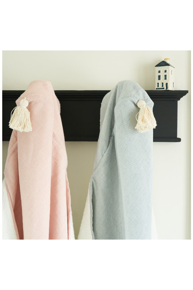 Hooded Towel Gift Set, Alternate, color, BLUE STRIPE