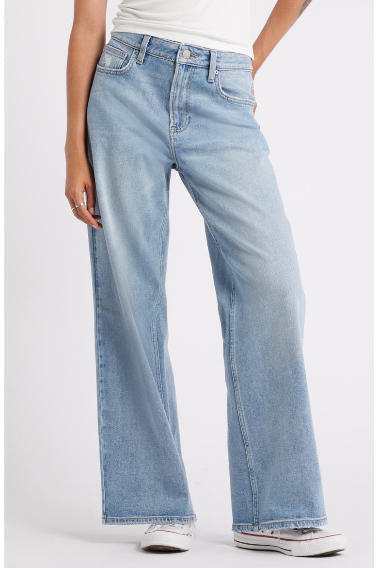 Mid Rise Baggy Jeans, Main, color, LIGHT WASH