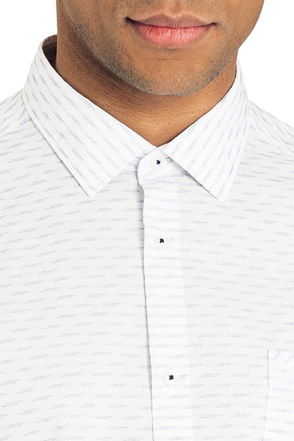 Good Man Brand Textured Slim Fit Short Sleeve Shirt (Men) | Nordstromrack