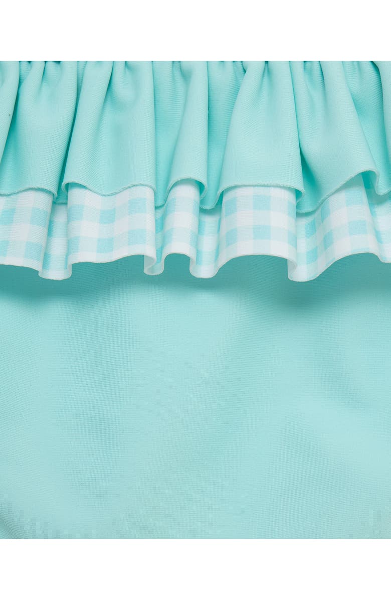 Little Me Fish UPF 50+ Rashguard Top & Bottoms Set, Alternate, color,