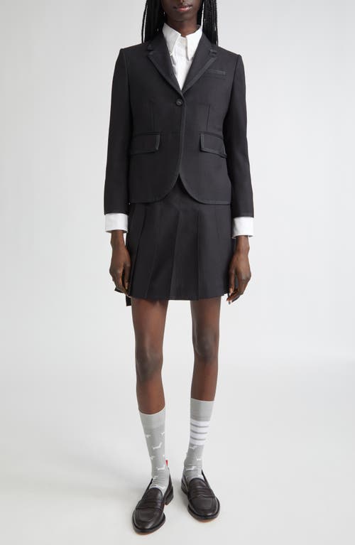 Thom Browne High Armhole Wool Fresco Sport Coat