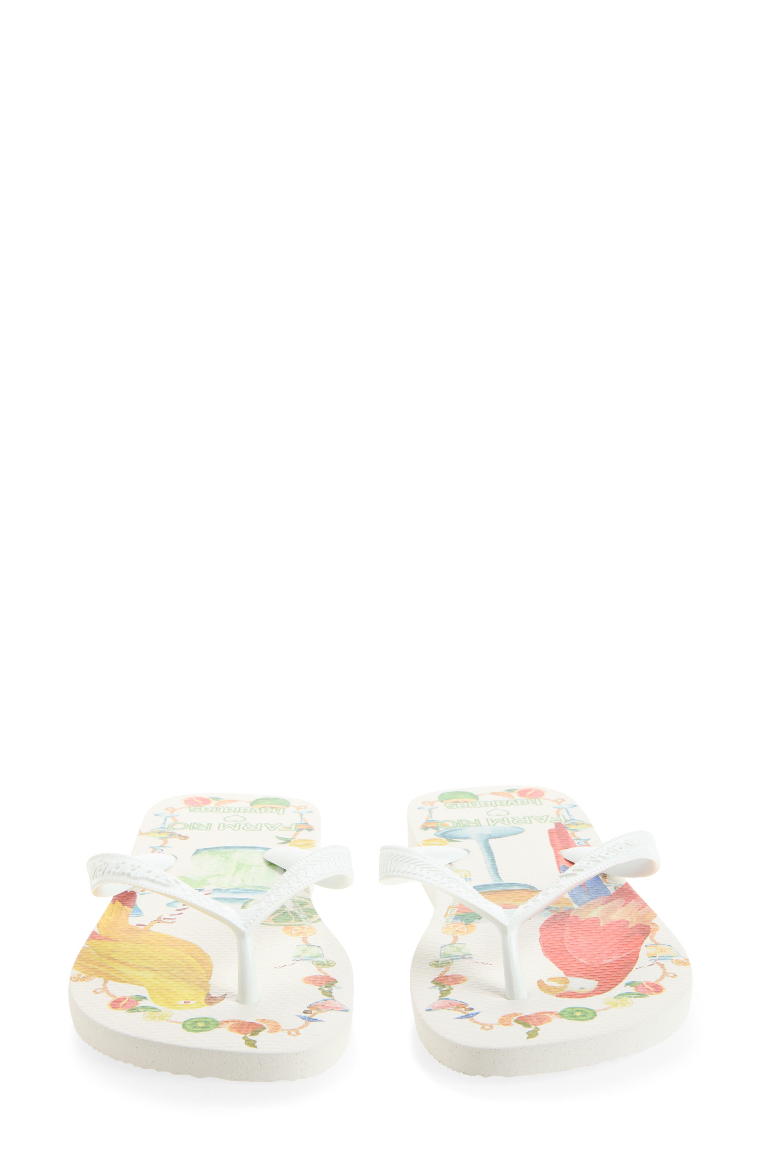 FARM Rio Flip Flop, Alternate, color, WHITE