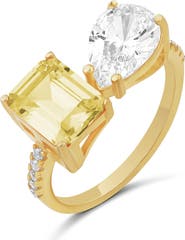SHYMI Cubic Zirconia Cocktail Ring