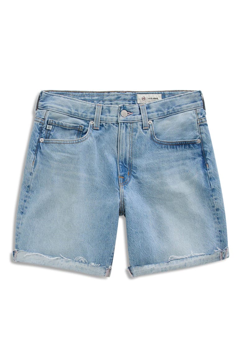 Ex-Boyfriend Mid Thigh Denim Cutoff Shorts, Alternate, color, SOFT FOCUS